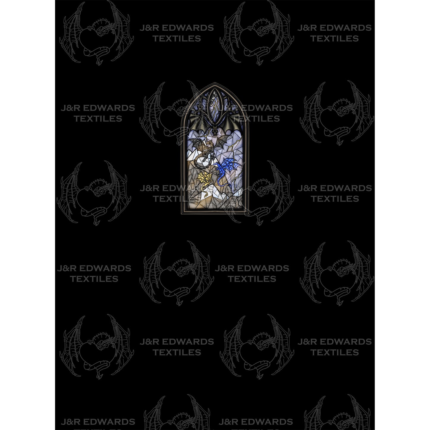 Half Yard Panel Shadow Glass Flight
