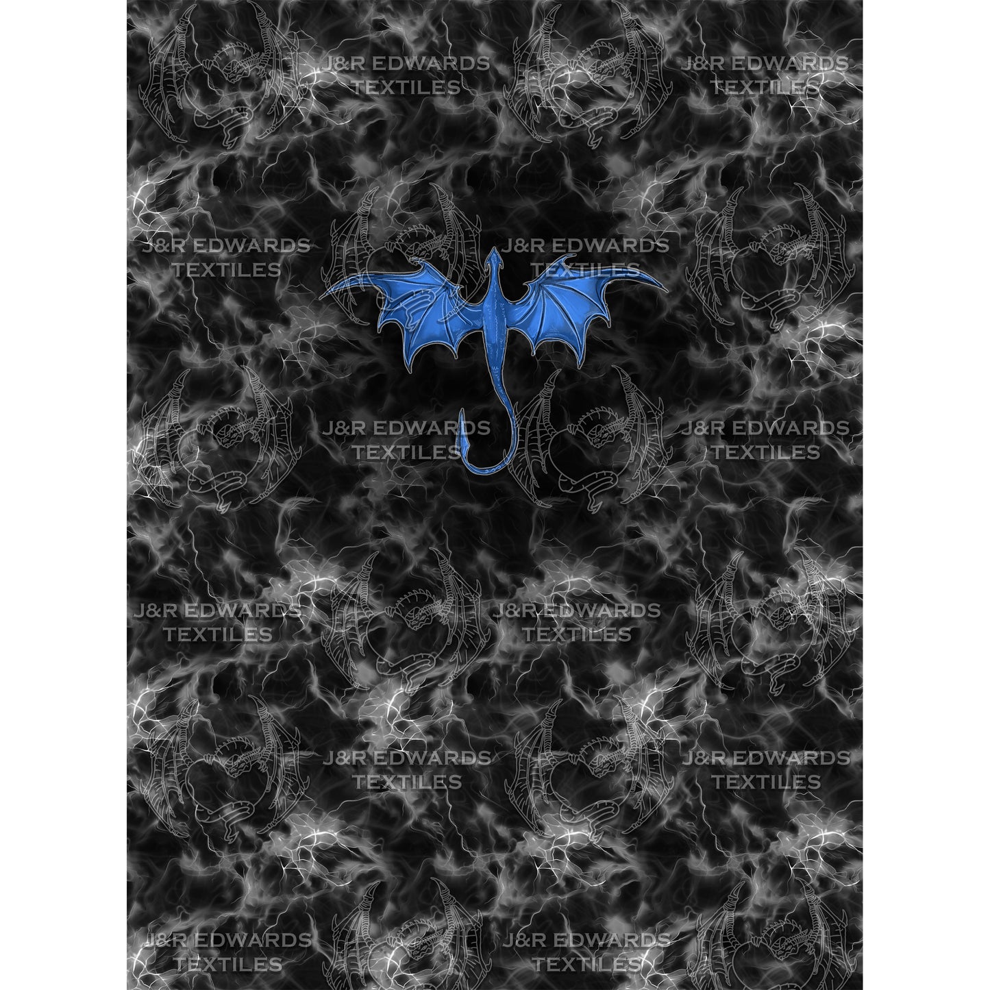 Half Yard Panel Shadow Blue