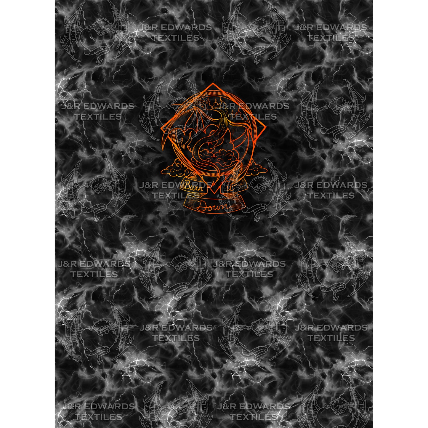 Half Yard Panel Shadow Burn