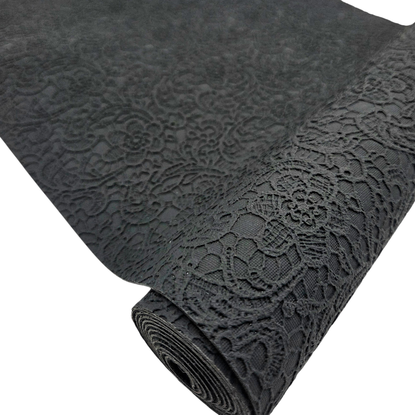 Black Floral Lace Vinyl