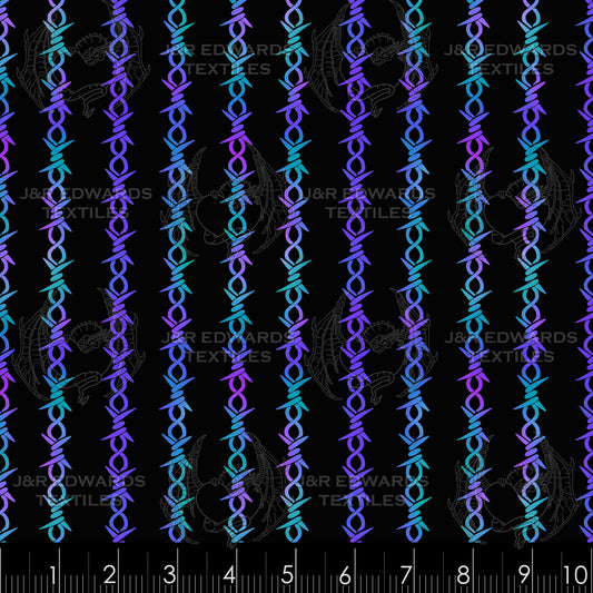 Barbed Wire Blue Purple