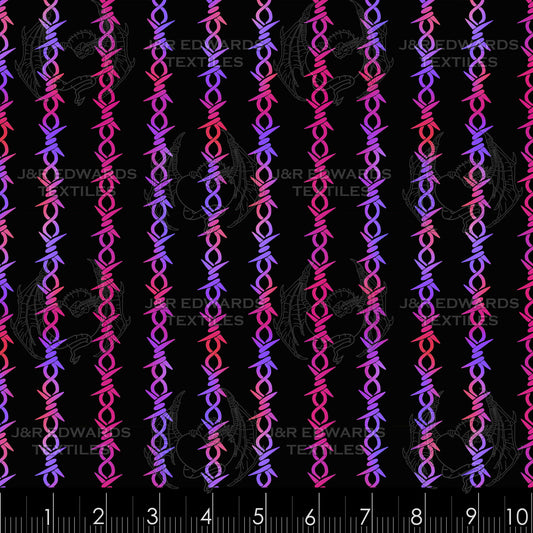 Barbed Wire Pink Purple