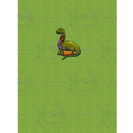Clothing Panel Autumn Brontosaurus