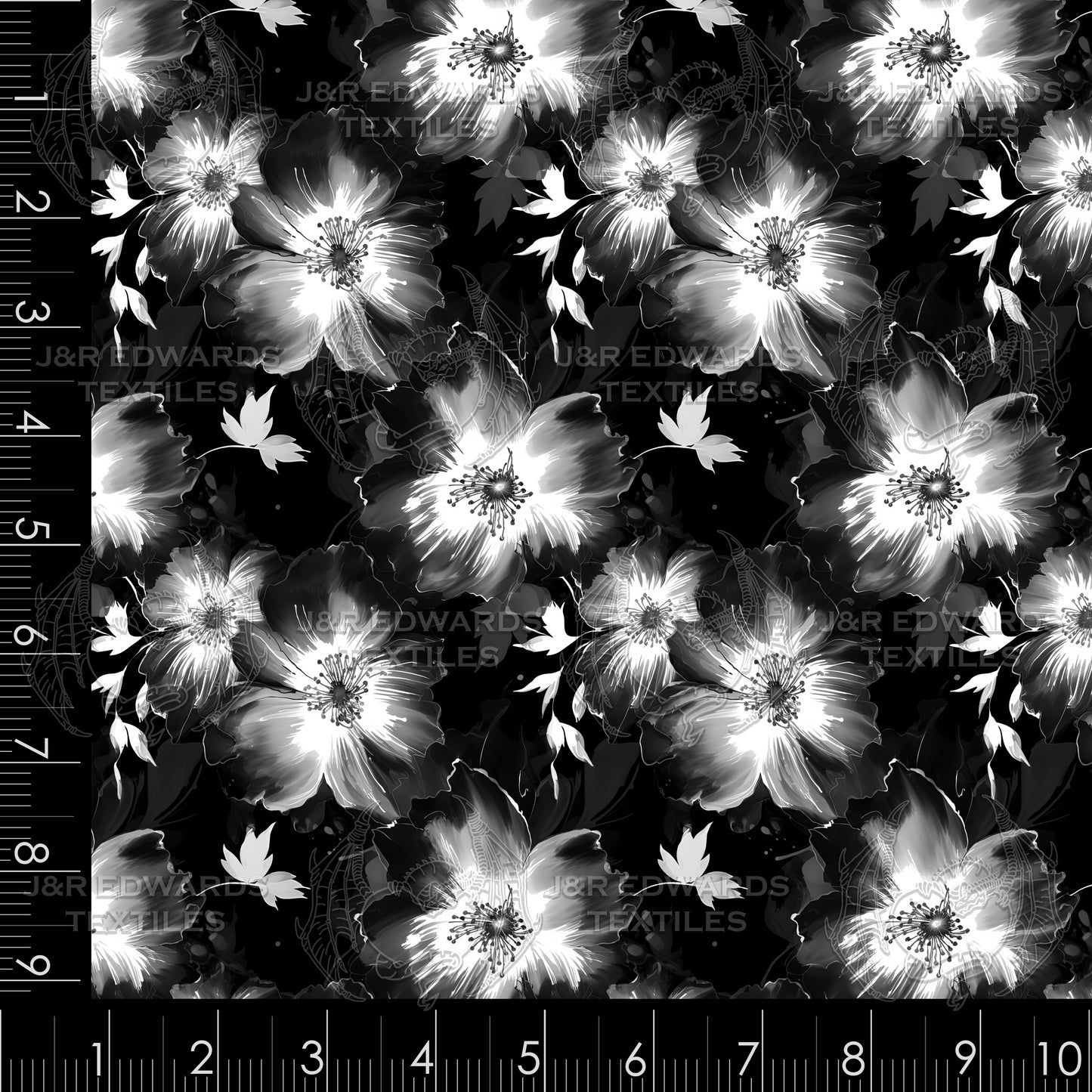 Floral Watercolor Dark