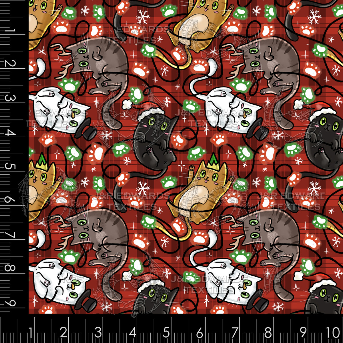 Kitties Hit the Eggnog