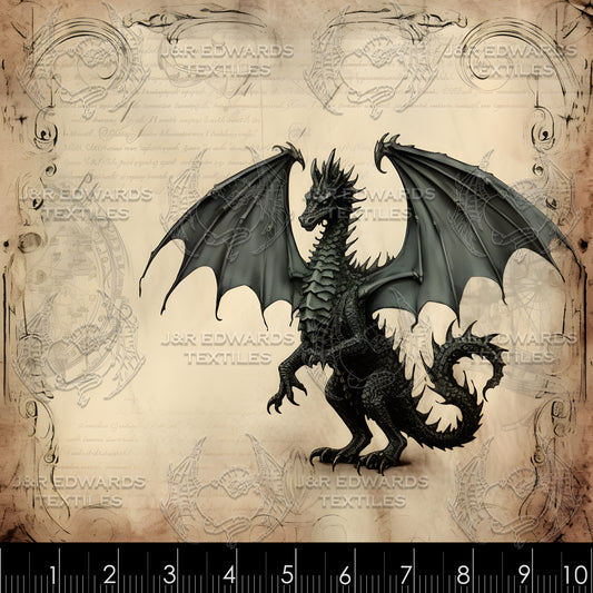 Panel Dragon Journal Black