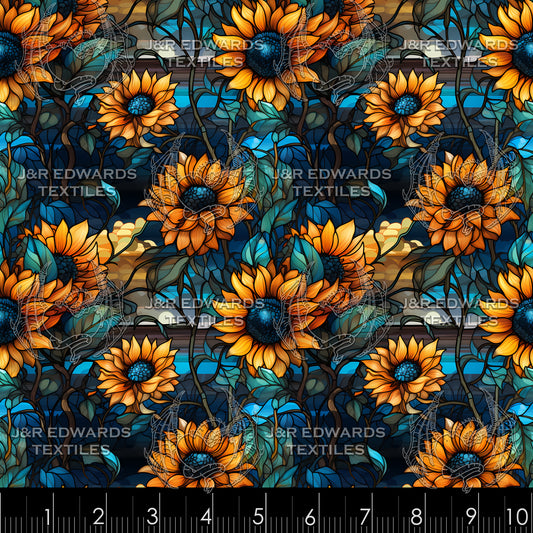 Stained Glass Sunflower