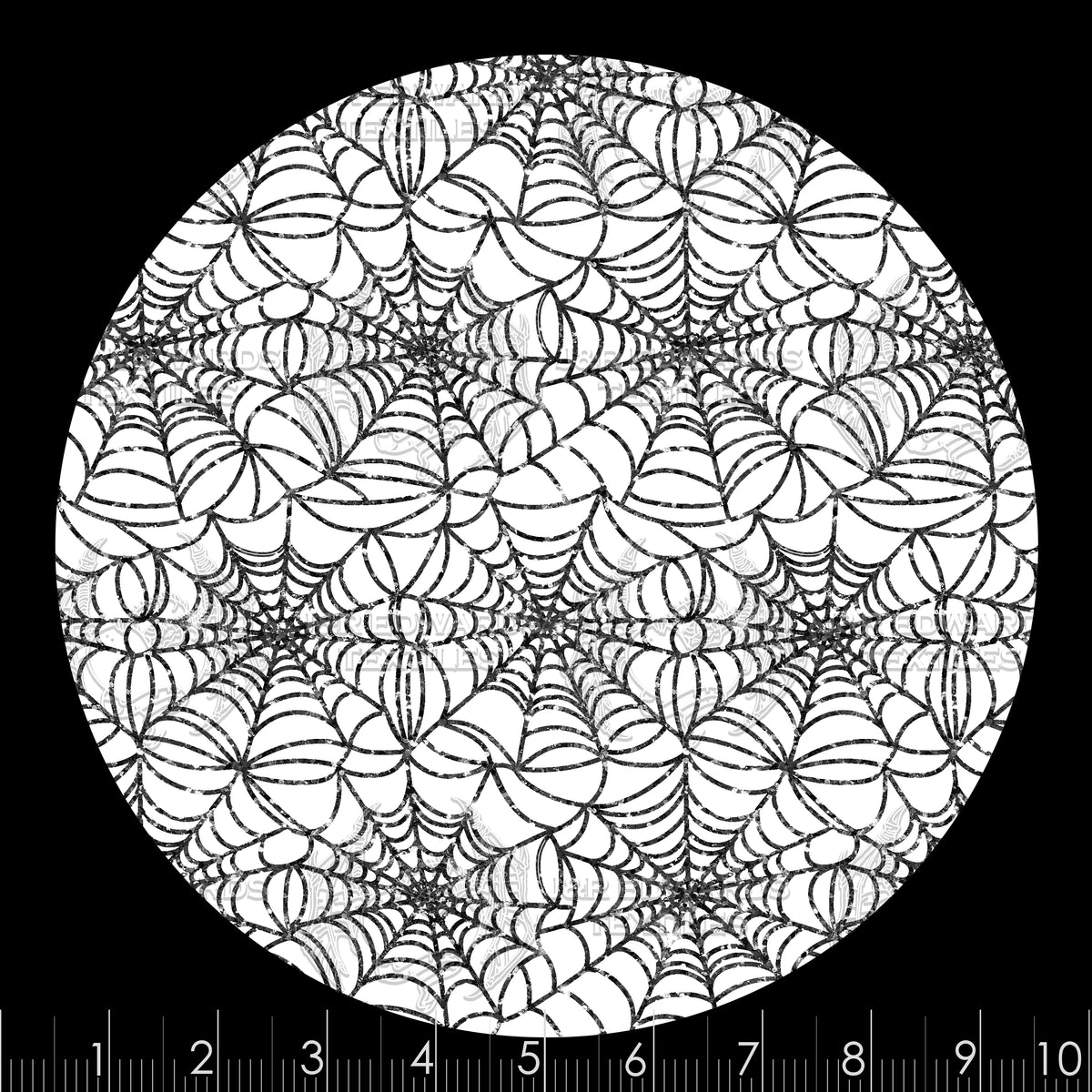 Spiderweb Glitter Gray Clear Vinyl