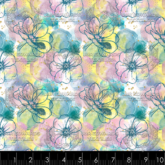 Watercolor Floral Sketch