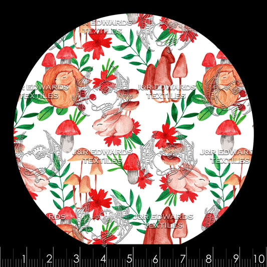 Woodland Bunny Squirrel Clear Vinyl