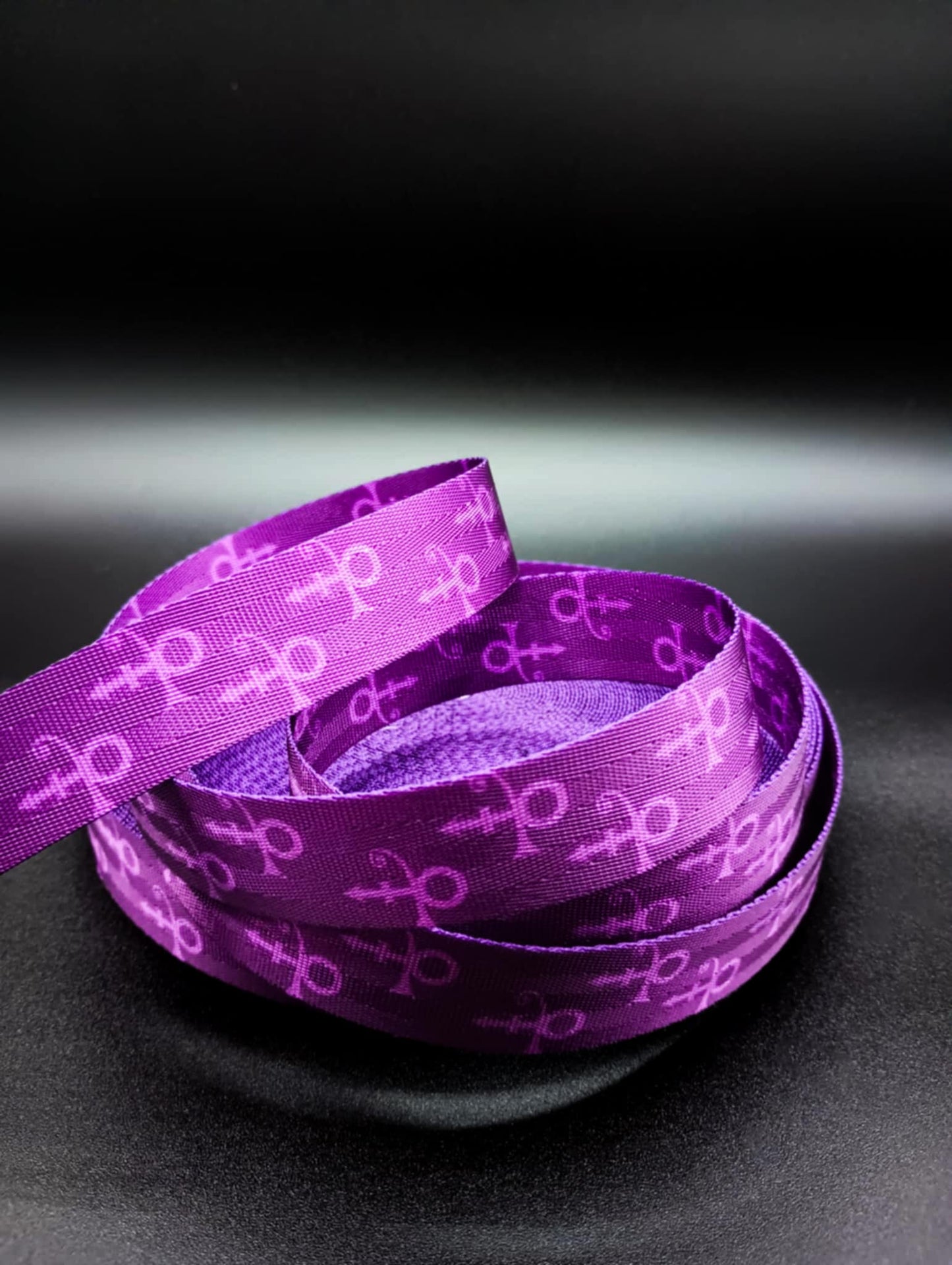 1.5" Purple Symbol Webbing - To Be Invoiced